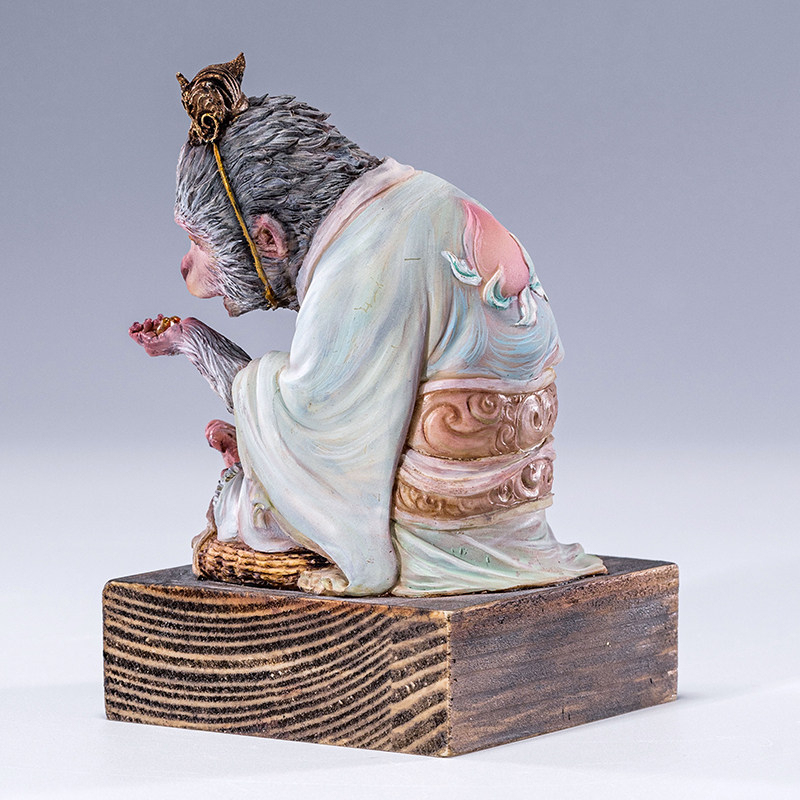 Manas SUM Stealing the Immortal Elixir Journey to the West Wukong Original Art Statue