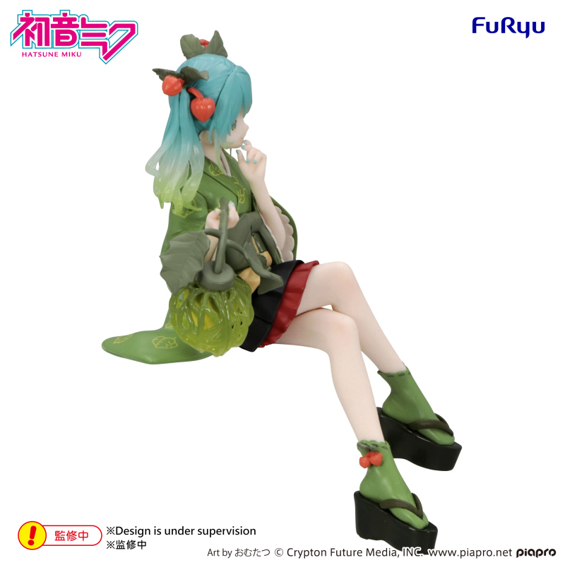 FURYU Hatsune Miku Noodle Stopper Figure Flower Fairy Winter Cherry Green Color ver