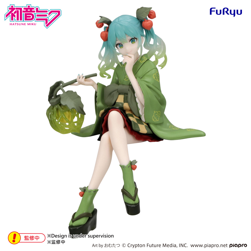 FURYU Hatsune Miku Noodle Stopper Figure Flower Fairy Winter Cherry Green Color ver