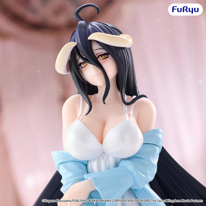 FURYU OVERLORD Noodle Stopper Figure Albedo Loungewear Pearl White ver