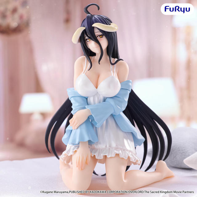 FURYU OVERLORD Noodle Stopper Figure Albedo Loungewear Pearl White ver