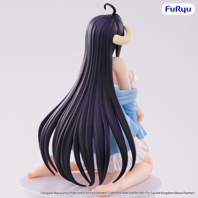 FURYU OVERLORD Noodle Stopper Figure Albedo Loungewear Pearl White ver