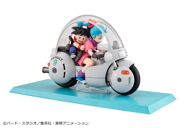 MegaHouse Desktop Real McCoy Dragon Ball 06 Son Goku and Bulma Exclusive Reproduction Version Scale Figure