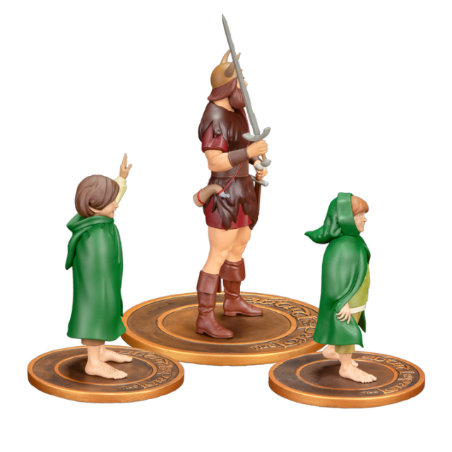 Dark Horse Direct The Lord of the RingsTM Animated Film PVC Figure Set Merry Boromir and Pippin