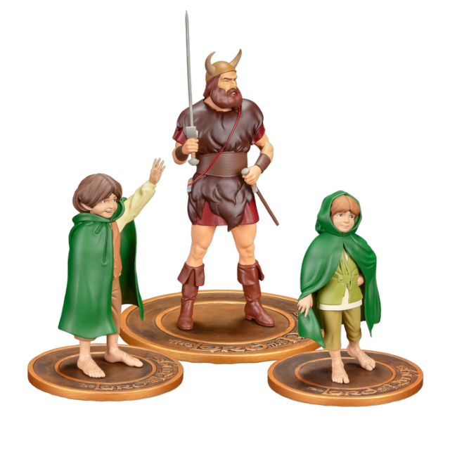 Dark Horse Direct The Lord of the RingsTM Animated Film PVC Figure Set Merry Boromir and Pippin