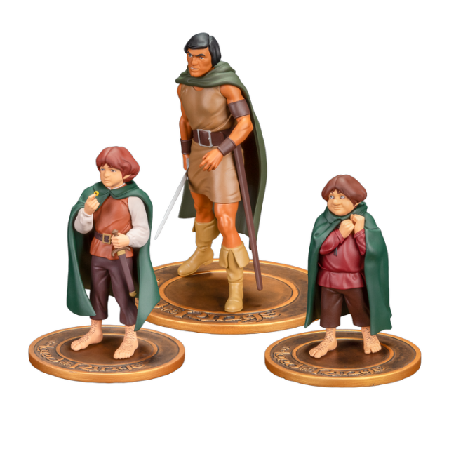 Dark Horse Direct The Lord of the RingsTM Animated Film PVC Figure Set Frodo Aragorn and Samwise