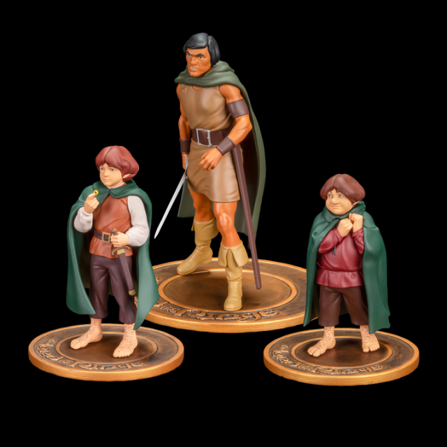 Dark Horse Direct The Lord of the RingsTM Animated Film PVC Figure Set Frodo Aragorn and Samwise