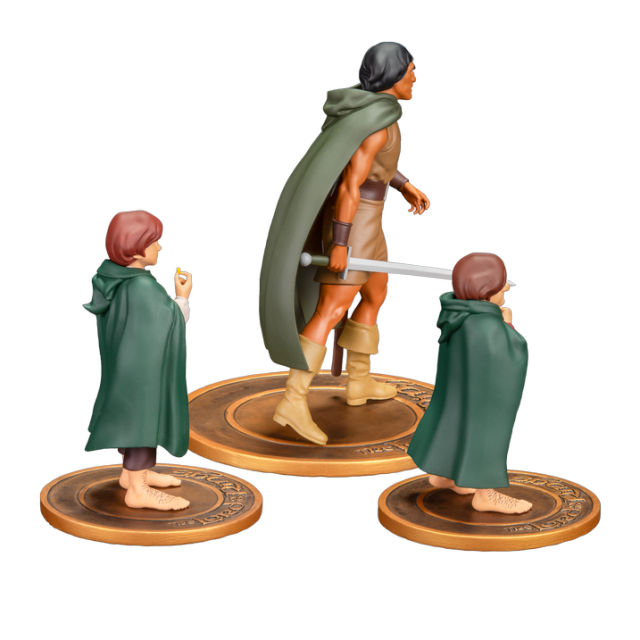 Dark Horse Direct The Lord of the RingsTM Animated Film PVC Figure Set Frodo Aragorn and Samwise