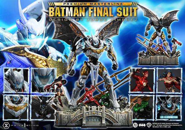 Prime 1 Studio Premium Masterline Justice League Comics Batman Final Suit Design by Jorge Jimenez PMDCJLC01 PMDCJLC-01S