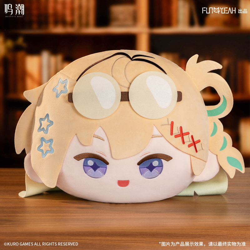 KURO GAMES X FUN4YEAH Wuthering Waves Tidal Letter Series Big Head Plush Pillow