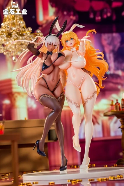 ADAMAS Black and White Rabbit Serena White and Kailin Black Set 1/6 Scale Figure