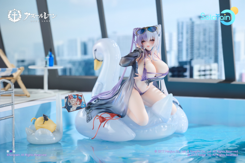 Solarain Azur Lane Ying Swei Blue Waves Limpid Summer Ver 1/7 Scale Figure