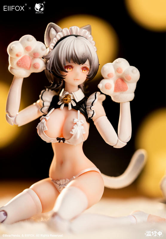 Eiifo x BearPanda Cat Maid Little Pudding 1/12 Scale Action Figure Standard Edition (Bonus)
