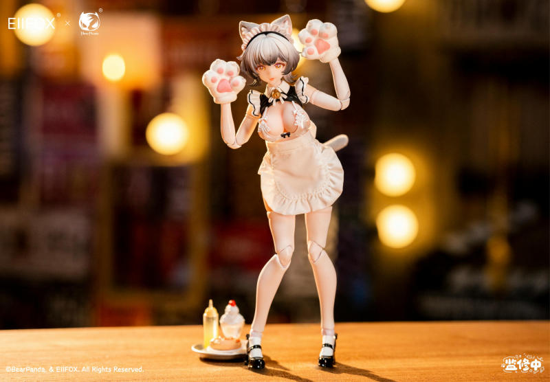 Eiifo x BearPanda Cat Maid Little Pudding 1/12 Scale Action Figure Standard Edition (Bonus)