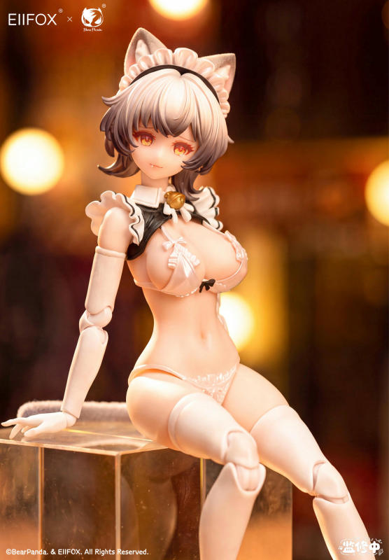 Eiifo x BearPanda Cat Maid Little Pudding 1/12 Scale Action Figure Standard Edition (Bonus)