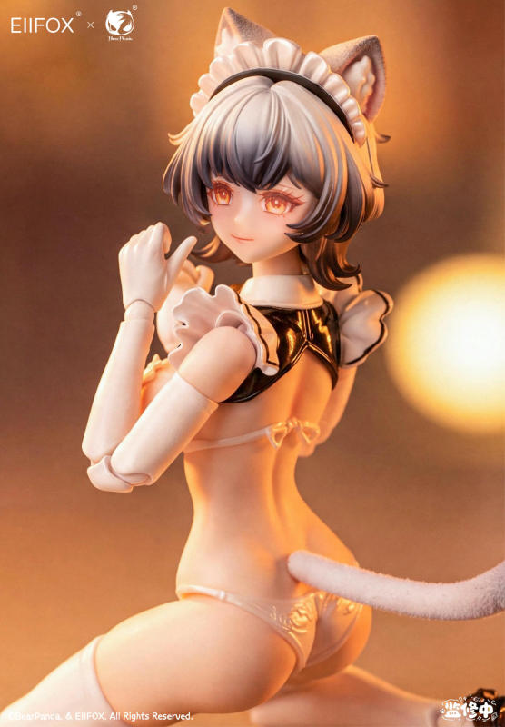 Eiifo x BearPanda Cat Maid Little Pudding 1/12 Scale Action Figure Standard Edition (Bonus)