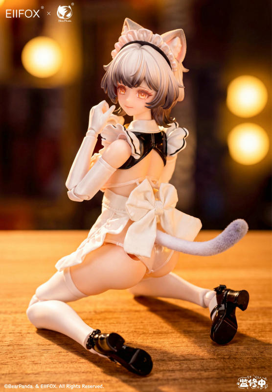Eiifo x BearPanda Cat Maid Little Pudding 1/12 Scale Action Figure Standard Edition (Bonus)