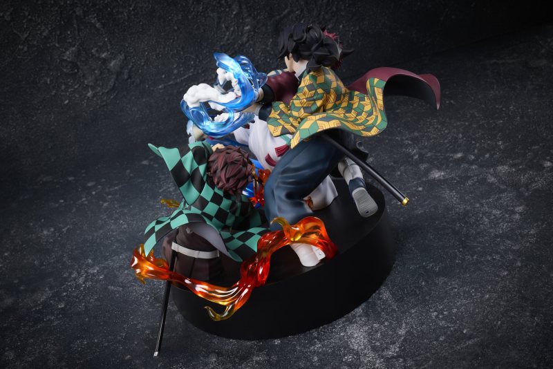 Aniplex Demon Slayer Kimetsu no Yaiba Aniplex Online Kuji Entering theInfinity Castle Decisive Battle-A Kamado Tanjiro and Tomioka Giyu and Akaza Non Scale Figure