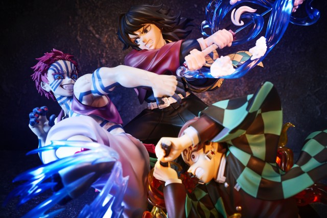 Aniplex Demon Slayer Kimetsu no Yaiba Aniplex Online Kuji Entering theInfinity Castle Decisive Battle-A Kamado Tanjiro and Tomioka Giyu and Akaza Non Scale Figure