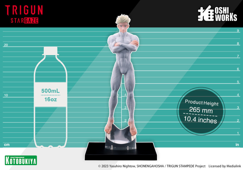 Kotobukiya OSHI WORKS Knives Millions TRIGUN STAMPEDE 1/8 Scale Figure
