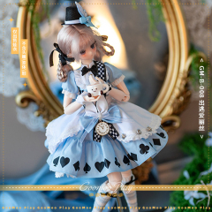 GOOMOO PLAY 1/6 Alice in Wonderland Doll Costume Set GM-B-008
