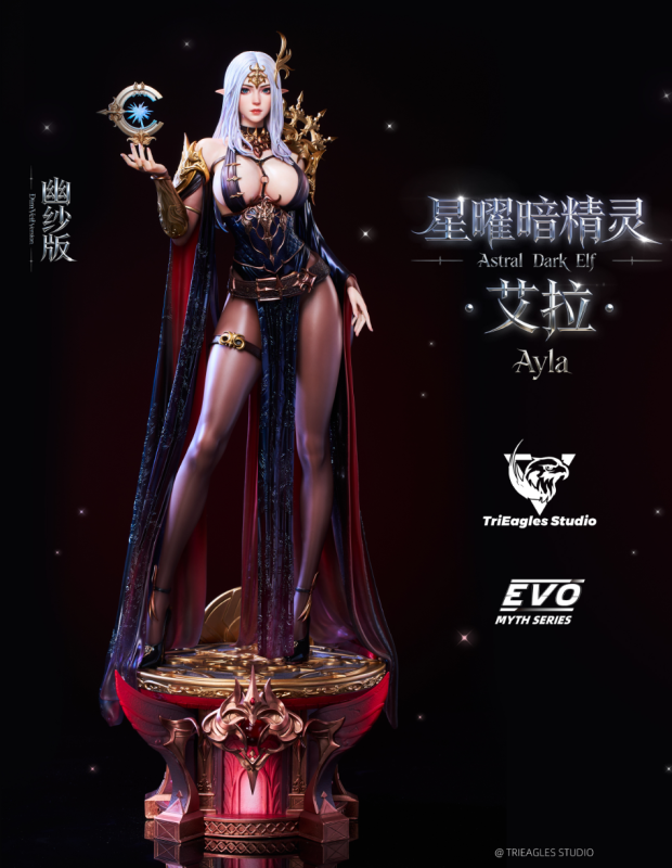 TriEagles Studio Myth Series Starlight Dark Elf 1/4 Ella Statue Figure