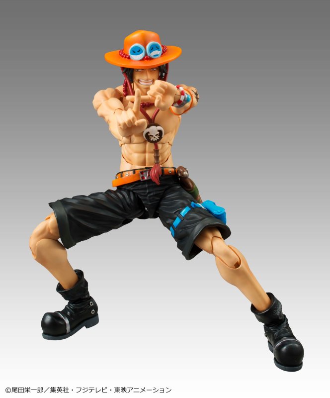 MegaHouse Variable Action Heroes ONE PIECE Portgas D Ace Action Figure (Reissue)