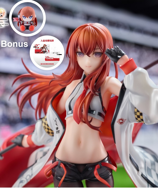 Solarain Steins Gate Makise Kurisu Racing Ver 1/7 Figure Set (Bonus)