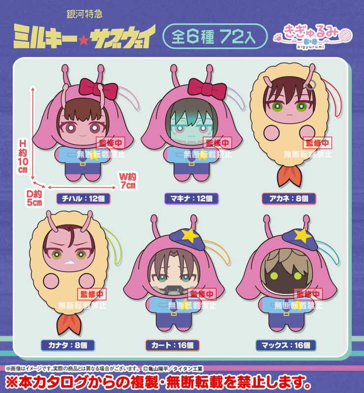 SK JAPAN Milky Subway The Galactic Limited Express Dress Up Plush Charm