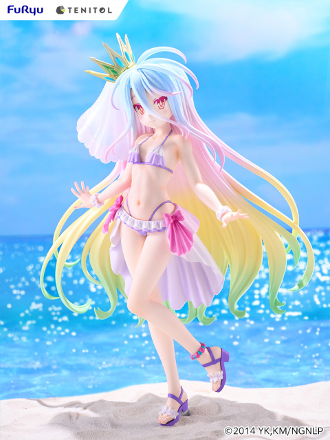 FURYU TENITOL TALL No Game No Life Shiro Swimsuit Dress ver Figure