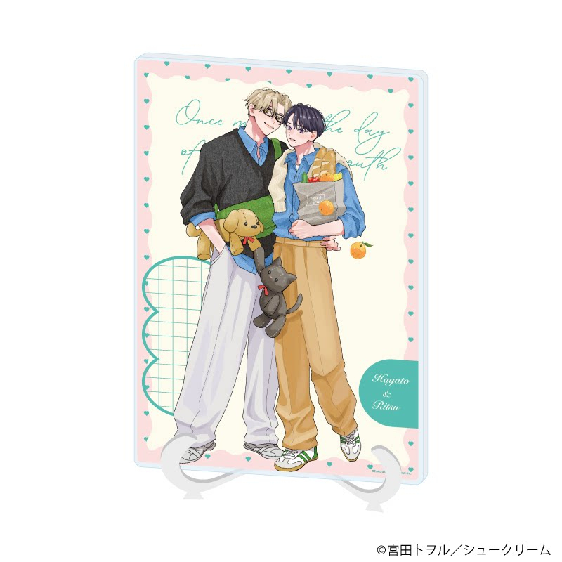 A3 Acrylic Stick x Acrylic Art Board Aoharu Once More Hayato x Ritsu