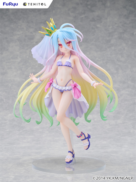 FURYU TENITOL TALL No Game No Life Shiro Swimsuit Dress ver Figure