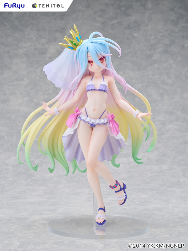 FURYU TENITOL TALL No Game No Life Shiro Swimsuit Dress ver Figure