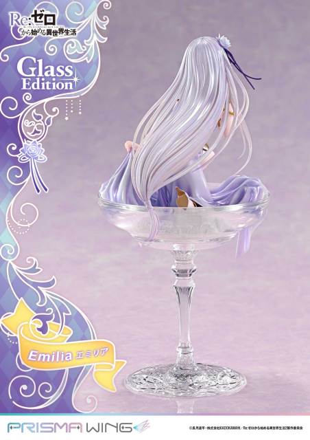 Prime 1 Studio PRISMA WING Re ZERO Starting Life in Another World Emilia Glass Edition 1/7 Scale Figure PWRZR-04 PWRZR-04S