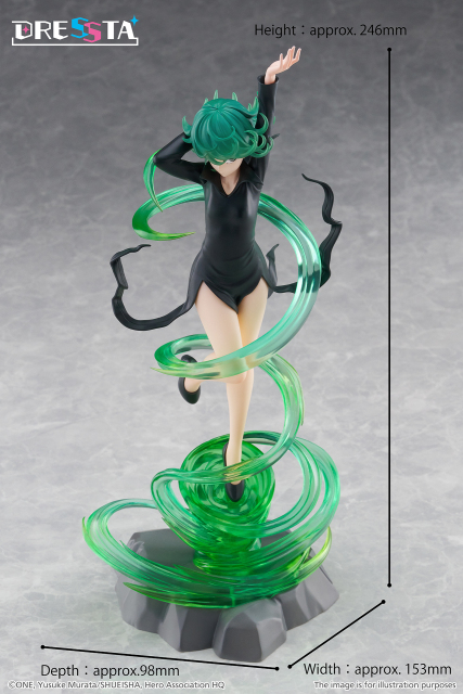TAITO One Punch Man DRESSTA Hellish Blizzard x Terrible Tornado Figure