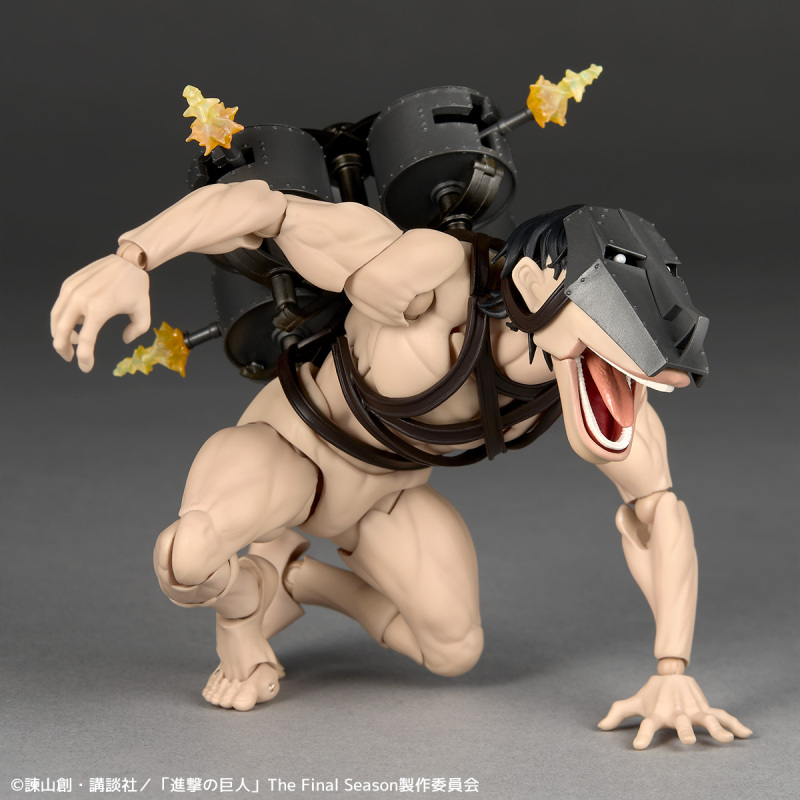 Kaiyodo Revoltech Amazing Yamaguchi Attack on Titan Cart Titan Aciton Figure
