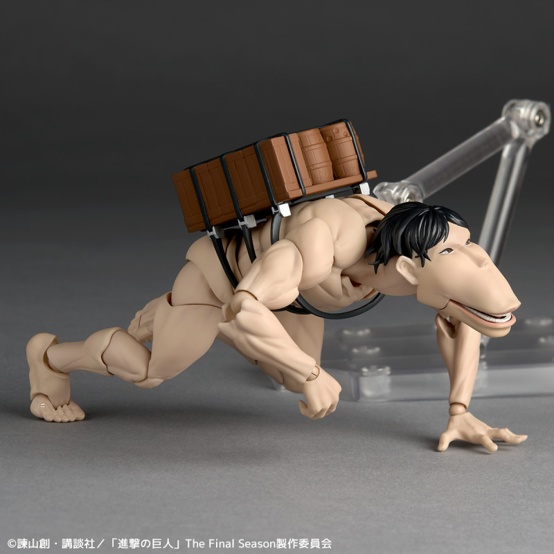 Kaiyodo Revoltech Amazing Yamaguchi Attack on Titan Cart Titan Aciton Figure