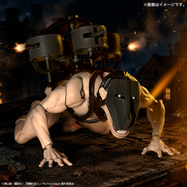 Kaiyodo Revoltech Amazing Yamaguchi Attack on Titan Cart Titan Aciton Figure