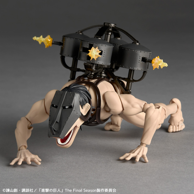 Kaiyodo Revoltech Amazing Yamaguchi Attack on Titan Cart Titan Aciton Figure