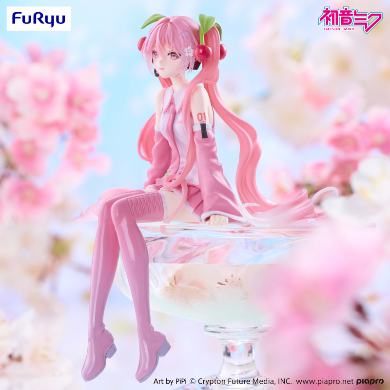 FURYU Hatsune Miku Noodle Stopper Figure Sakura Miku 2026 Smile ver