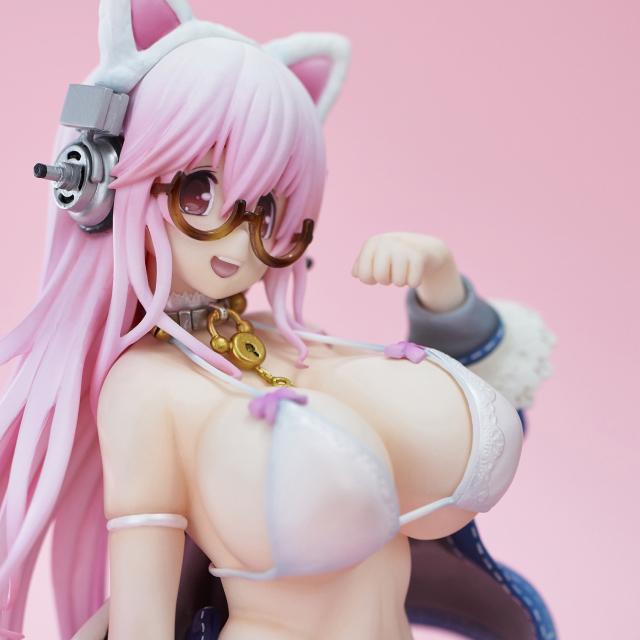Union Creative UC Super Sonico White cat ver Scale Figure (Reissue)