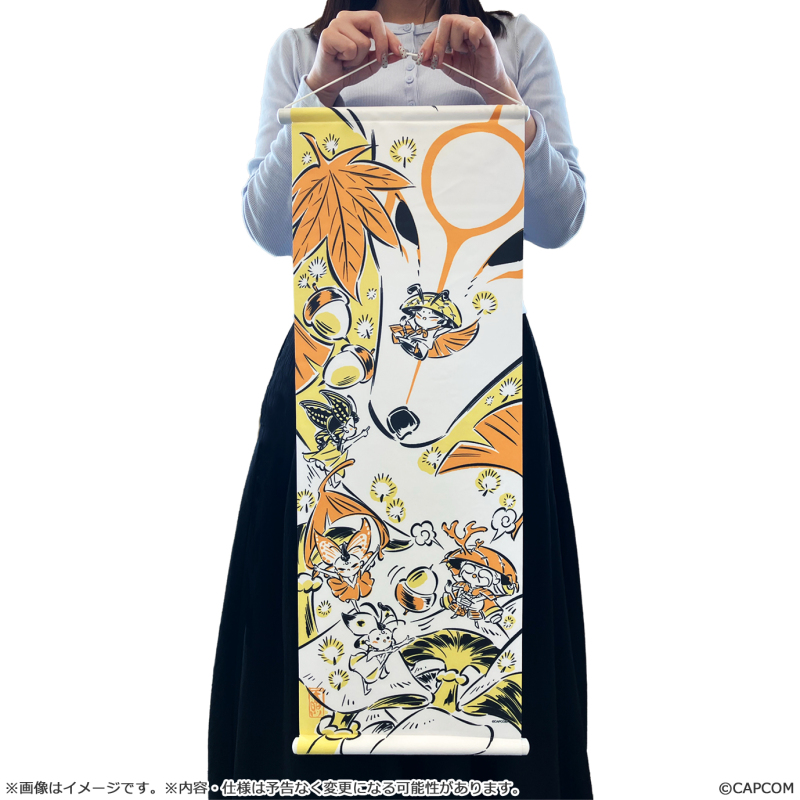 Capcom Okami 20th Anniversary Reproduction Art Project Wall Scroll Autumn From Okami 10th Anniversary by Mari Shimazaki-