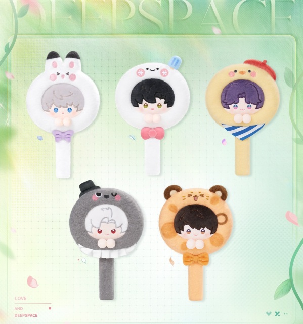 Papergames Infold Games Love and Deepspace Linkon Forest Breath Series Handheld Plush Cosmetic Mirror