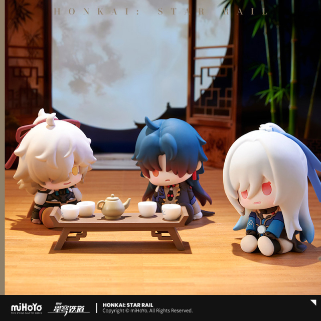 miHoYo Honkai Star Rail POTEPOTTE-R Sitting Vinyl Figure Blind Box Full Box of 8