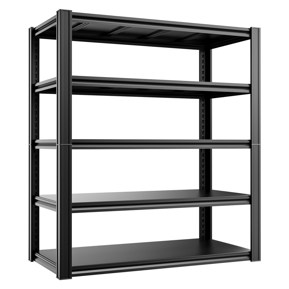 40"W Garage Shelving 2020LBS 5-Tier Adjustable Steel Shelves 40"W x 18"D x 72"H