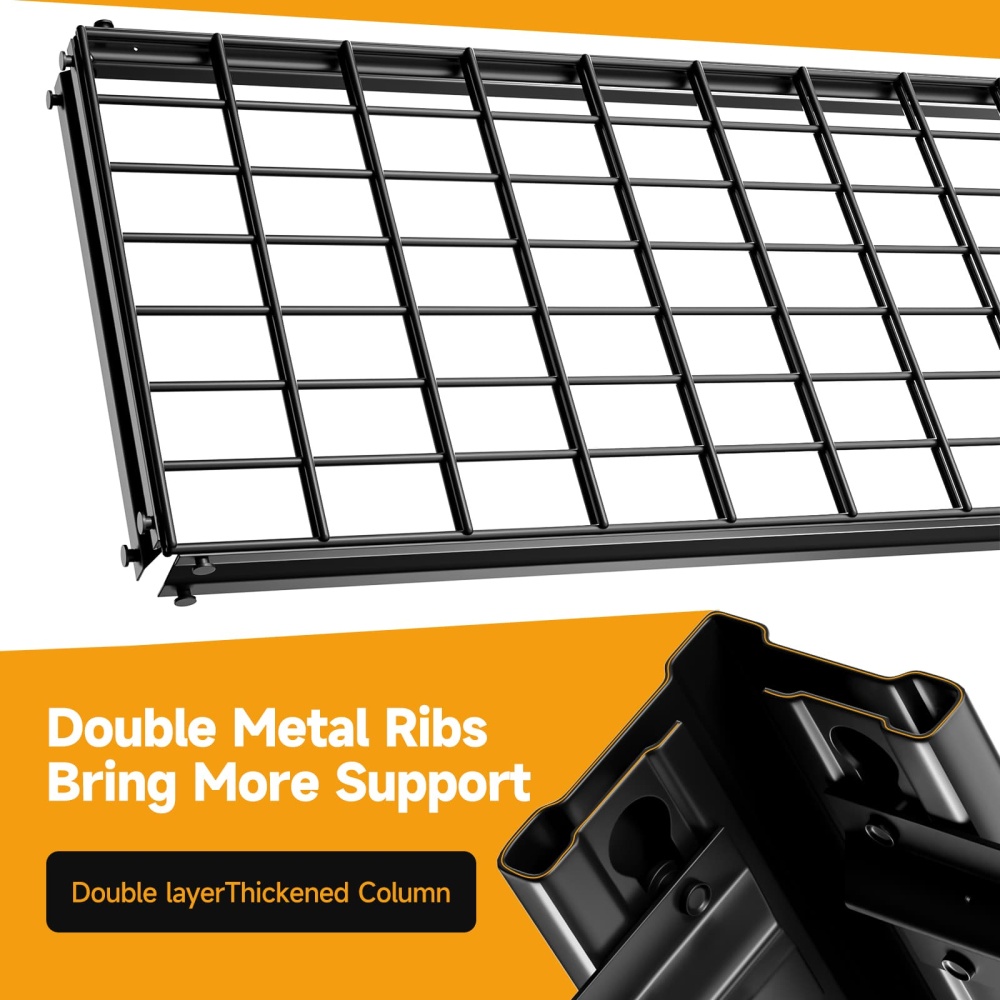 48"W 5-Tier Heavy Duty Garage Rack 3000LBS Storage Shelf 48"W x 15.7"D x 72"H