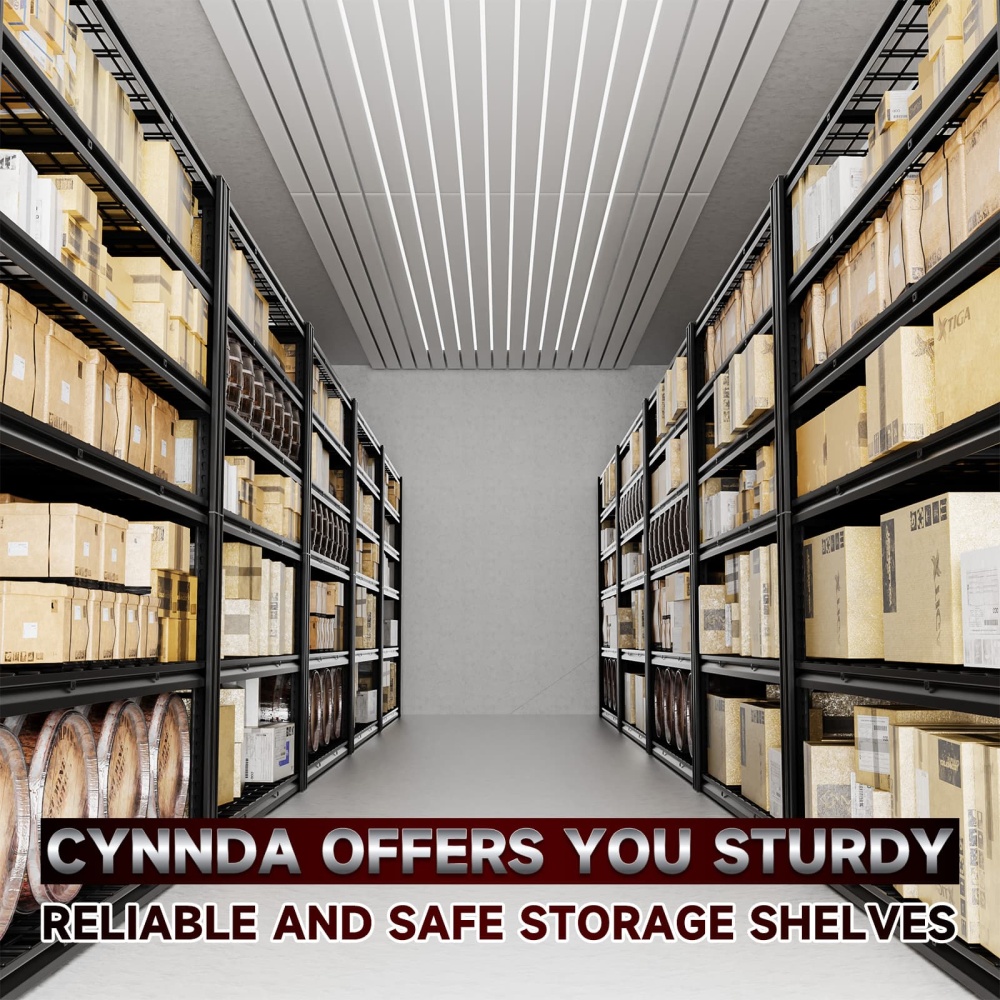55"W 6-Tier Heavy Duty Garage Rack 3500LBS Wire Shelving 55"W x 24"D x 84"H