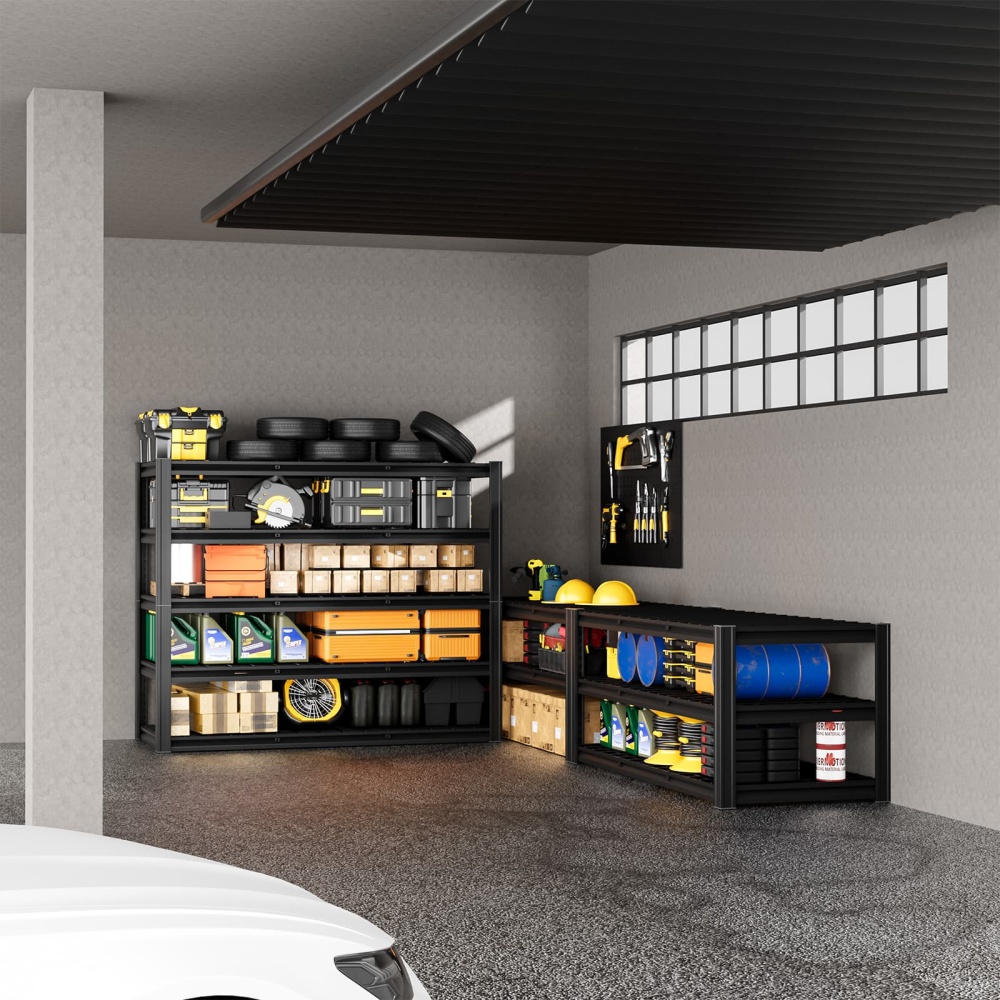 60"W 5-Tier Heavy Duty Garage Rack 3000LBS Storage Shelf 60"W x 24"D x 72"H