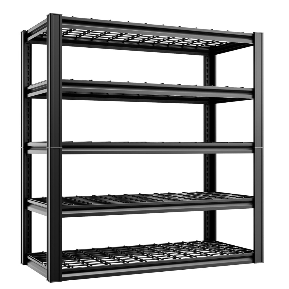 48"W 5-Tier Garage Storage Rack 2500LBS Shelving Unit 48"W x 17.7"D x 72"H