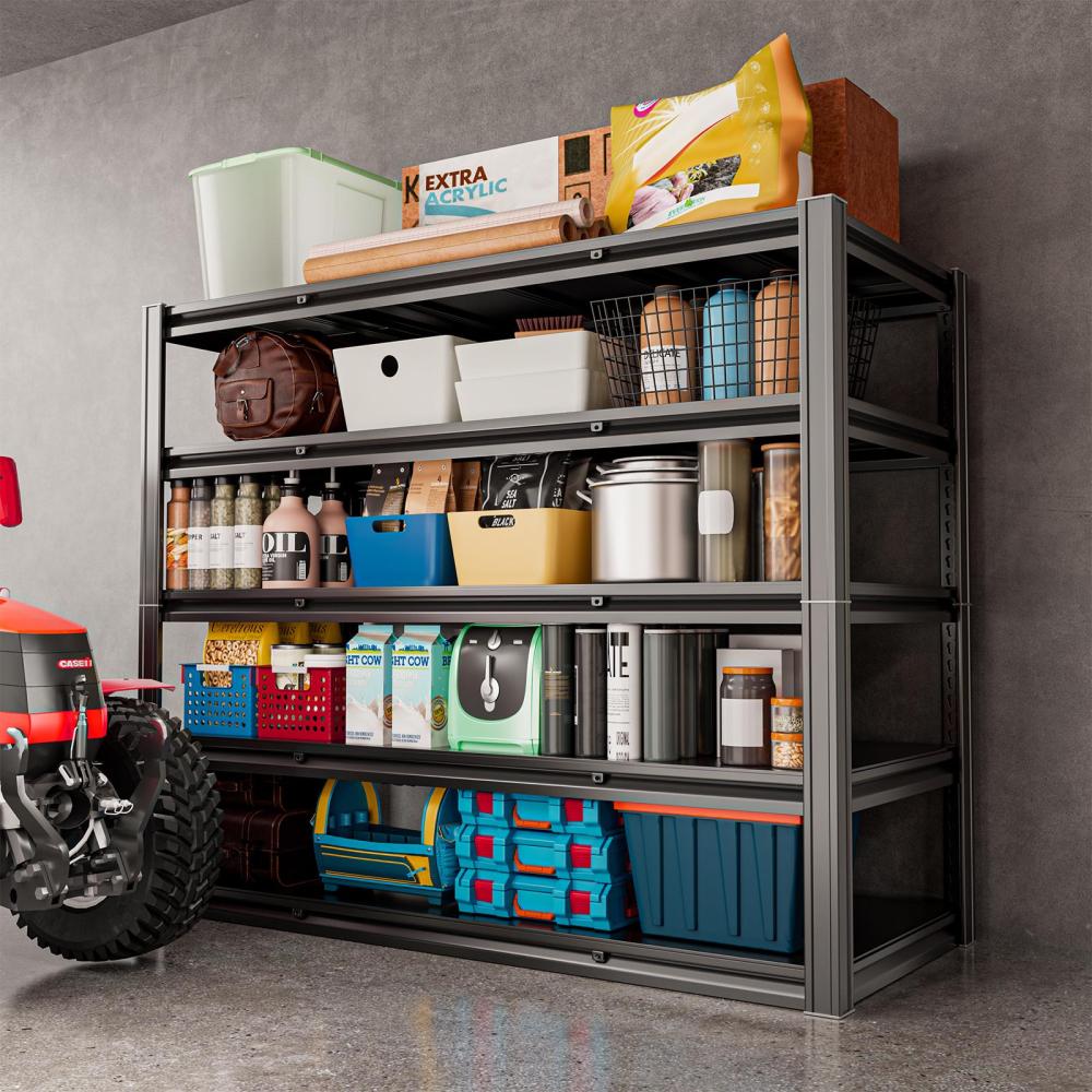 60"W Garage Shelving 3000LBS 5-Tier Heavy Duty Adjustable Rack 60"W x 24"D x 72"H